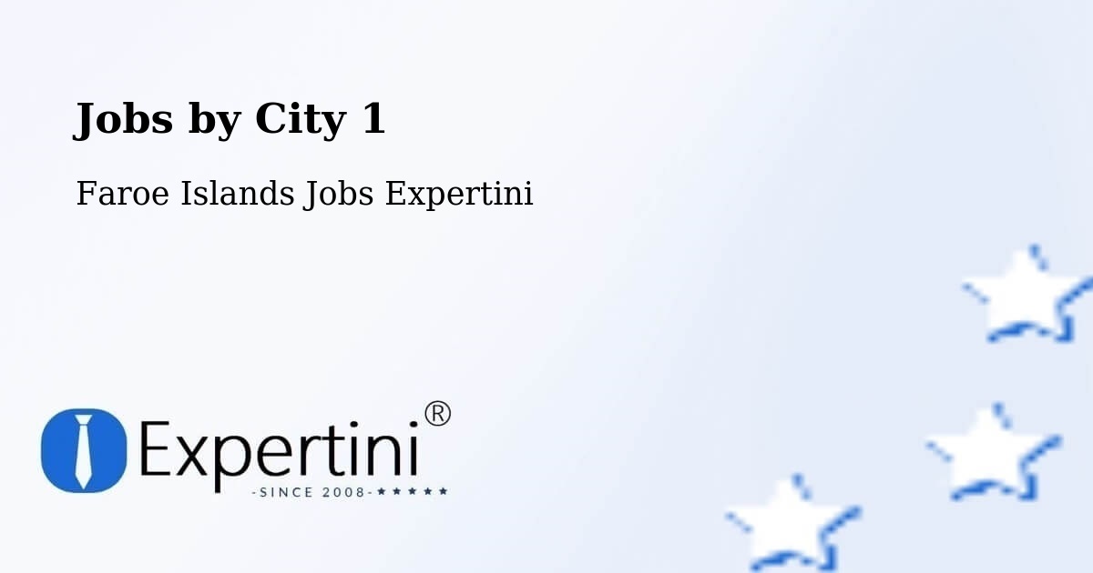 City Jobs in Faroe Islands - Expertini